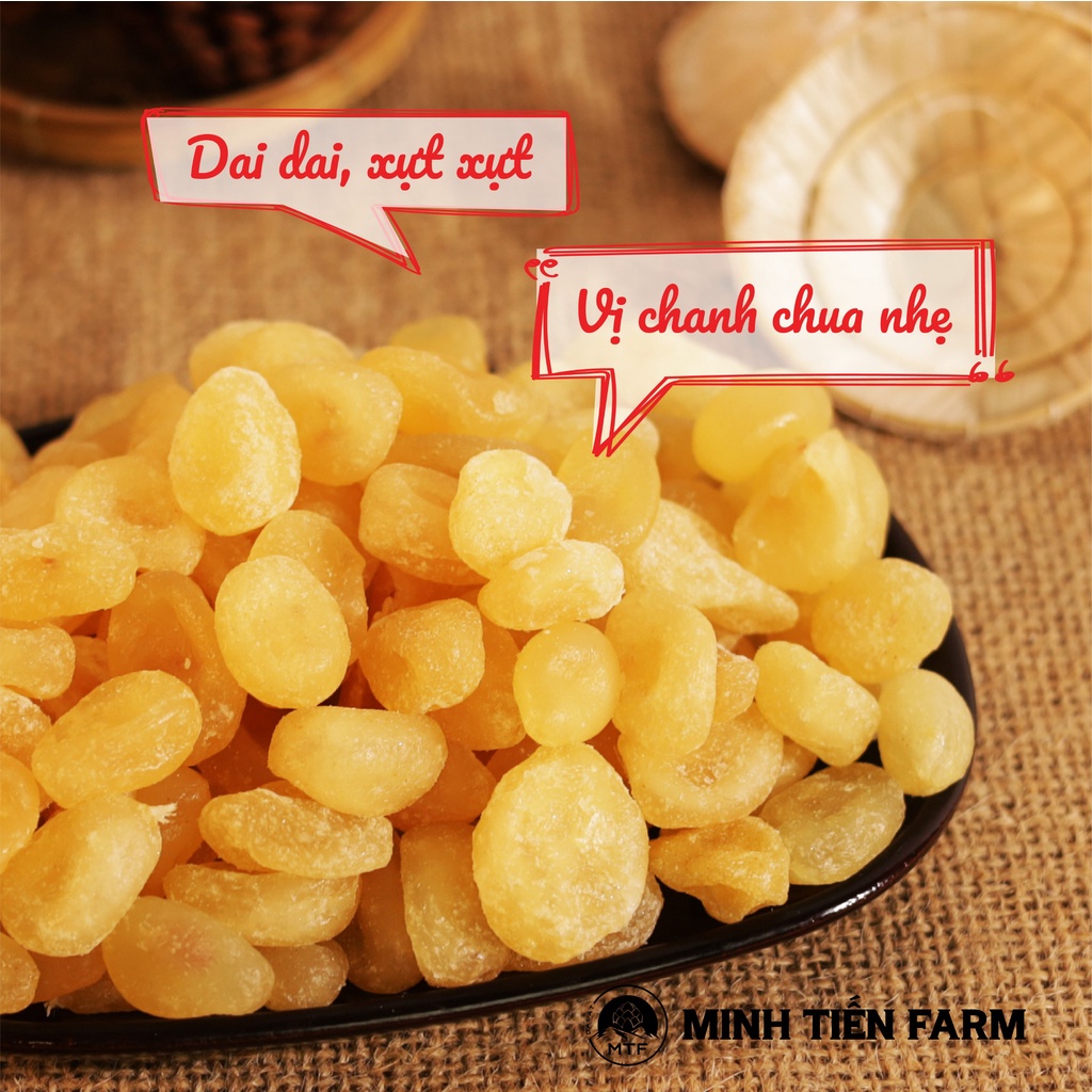 Chanh tuyết bao tử không đường không tẩm 200-350gr Organic Gốc Đà Lạt Minh Tiến Farm