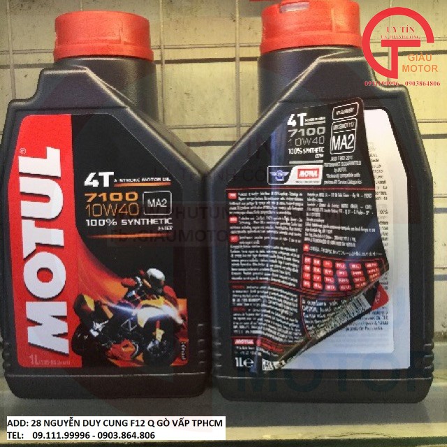 DT - Dầu Nhớt Motul 7100 Châu Âu 10W40 1L