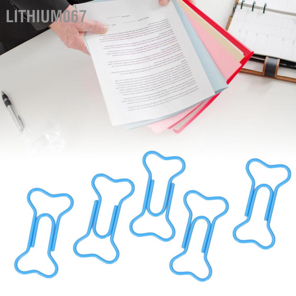 Lithium067 Lithium067 50 cái Kẹp Giấy Hình Xương Màu Đẹp Chống Trượt Bút Văn Phòng Di Động Bone Có để Sử Dụng Hàng Ngày