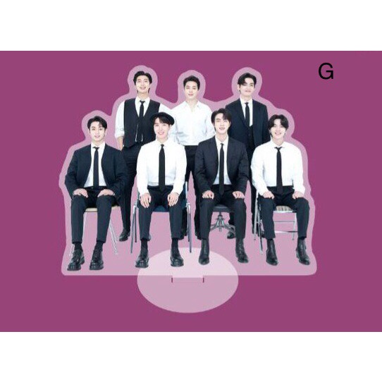 Giá Đỡ Hai Mặt Bằng Acrylic Để Bàn Nhóm Nhạc BTS Mẫu 1