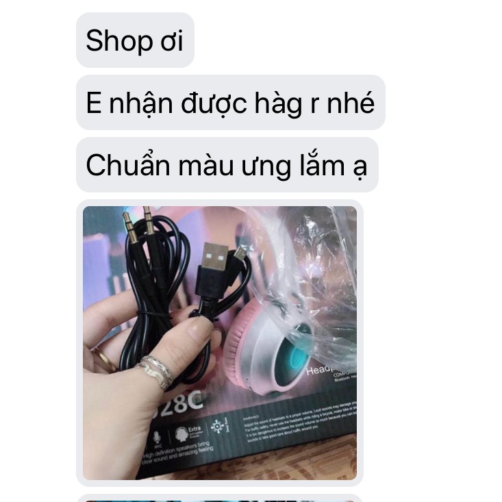 TAI NGHE MÈO BLUETOOTH PHÁT SÁNG