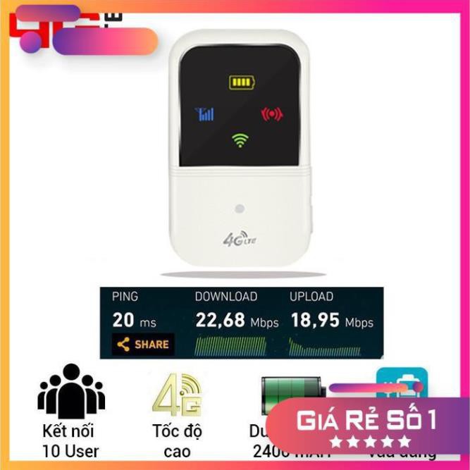 Bộ thiết bị phát sóng wifi từ sim 3G/4G LTE A800 - router wifi 4G / 3G - Sử dụng liên tục 7h