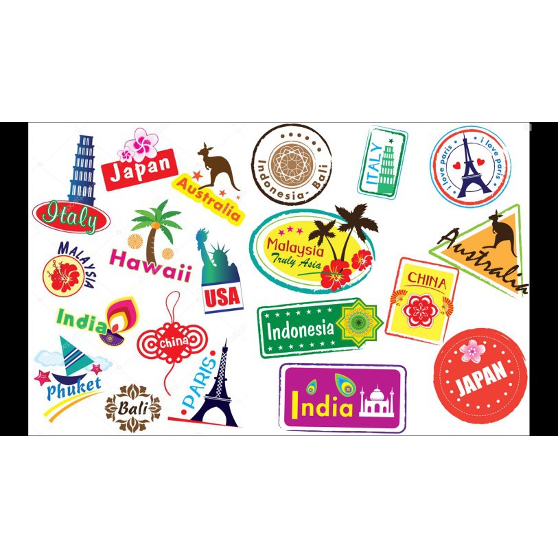 STICKER Dán Vali, xe, barber shop, Mũ bảo hiểm , macbook, đàn, tường...Bền Màu- Dễ Sử Dụng