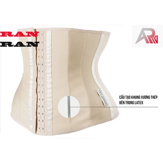 Latex 9 xương cao 29cm, đai nịt bụng giảm mỡ chính hãng ITALIA