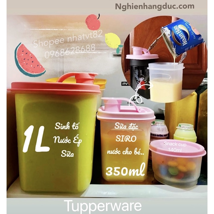 Tasty set Bình nước slim line pitcher 2L / 1L / 350ml tupperware