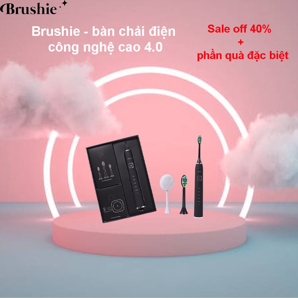 [Phiên Bản Giới Hạn]Bàn Chải Điện,Bàn Chải Đánh Răng Điện Brushie Của Smilee,Vệ Sinh Răng Miệng Tích Hợp Máy Rữa Mặt