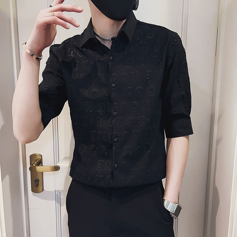 Áo Sơ Mi Tay Ngắn Phong Cách Đường Phố Thời Trang Mùa Hè Chất Lượng Cao Cho Nam