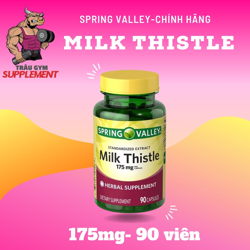 Spring Valley – Milkthistle 175mg – 90 viên - Giải độc gan