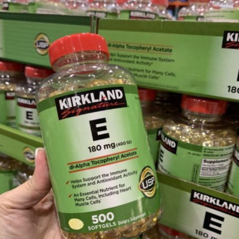 Hộp đựng 500 viên vitamin E,Kirkland Mỹ. Hàng chính hãng của shop | BigBuy360 - bigbuy360.vn