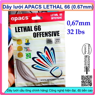 Dây Lưới APACS LETHAL 66_ 0.67mm | dây mảnh thoát cầu, đập nổ (giao màu ngẫu nhiên)