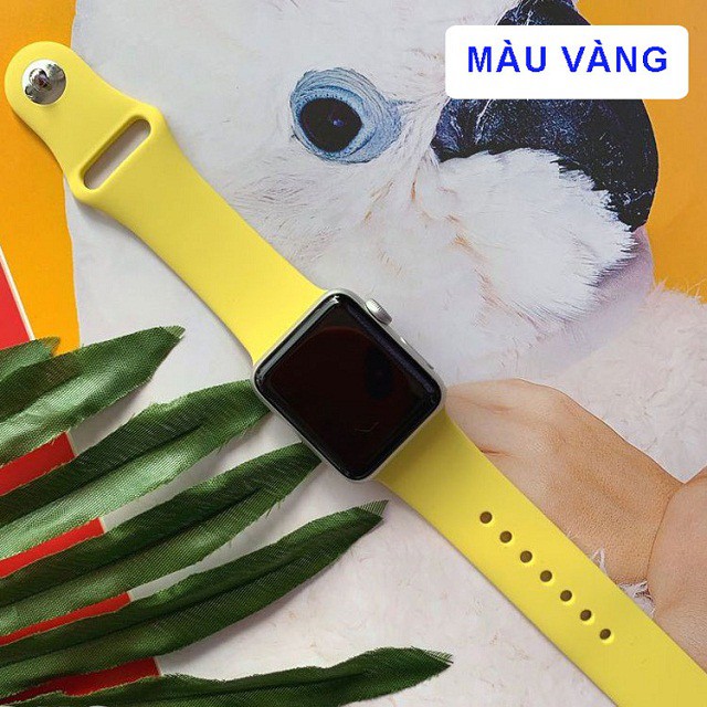 [Freeship] Dây đeo đồng hồ thông minh , A.p.ple Watch size 38/40/42/44mm Seri 1/2/3/4/5/6, dây đeo cao su mềm, nhiều màu