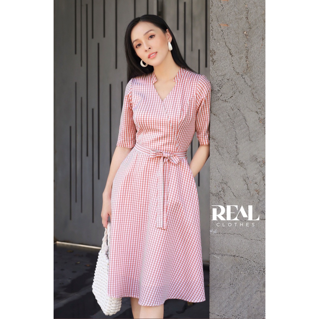 Đầm natalie caro hồng_REAL