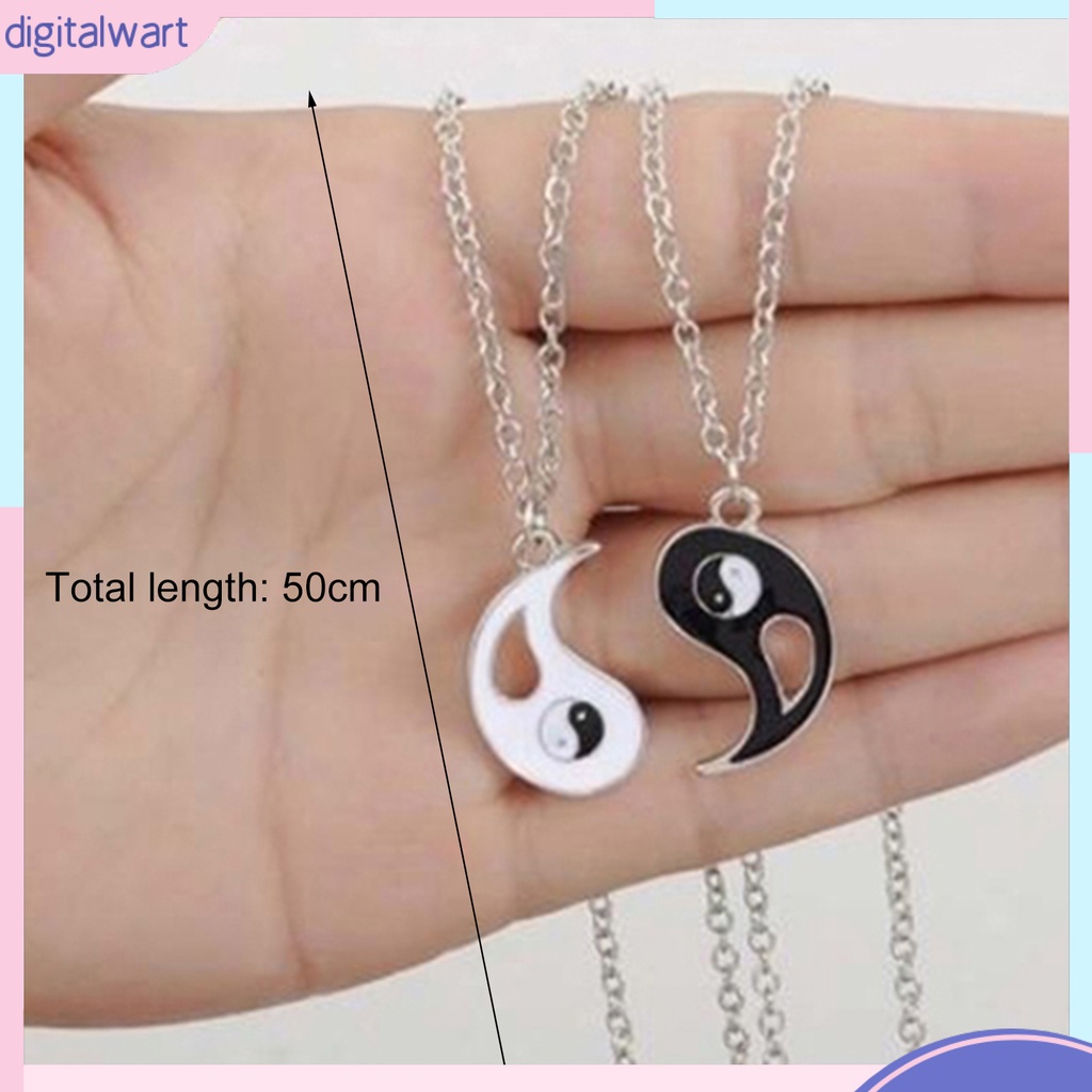 Set 2 Dây Chuyền Âm Dương Độc Đáo Dành Cho Chị Em Gái