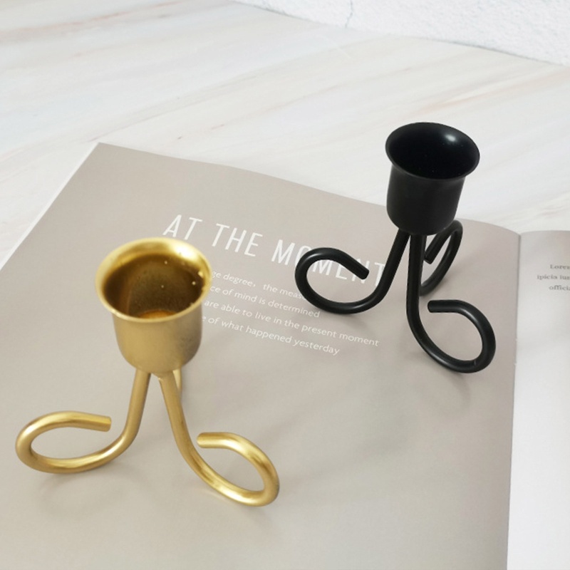 Bộ 3 Giá Đỡ Nến Kiểu Cổ Điển Dùng Trang Trí Bàn Ăn / Tiệc Cưới Lãng Mạn