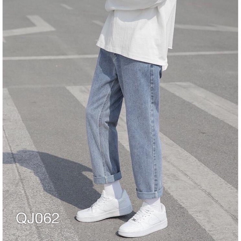 QJ062 - QUẦN JEAN BAGGY NAM BÁIC XANH BẠC | BigBuy360 - bigbuy360.vn