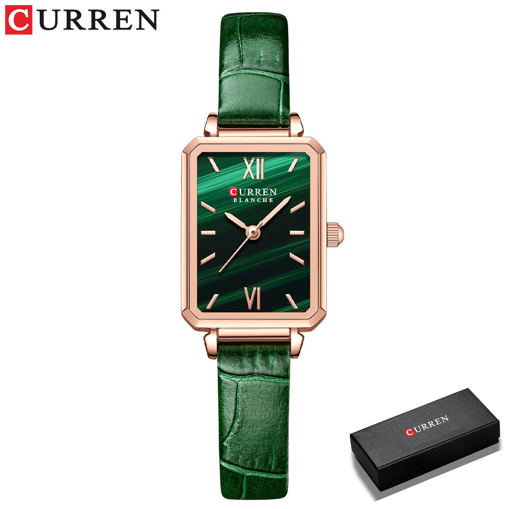 Đồng Hồ Thạch Anh CURREN 9082G Dây Da Chống Nước Phong Cách Cổ Điển Thời Trang Cao Cấp Cho Nữ