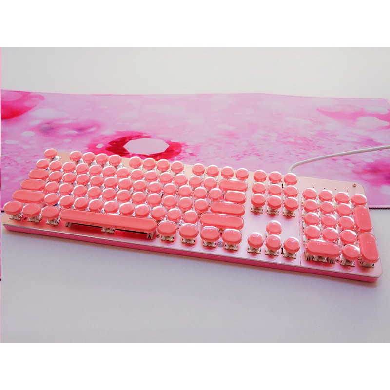 [RẺ VÔ ĐỊCH] Set keycap nút bàn phím máy đánh chữ dạng tròn bọc nhựa trong xuyên led cực đẹp