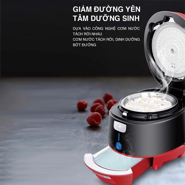 Nồi cơm tách đường Tiross TS9911 (1.5 Lít) giúp giảm những bệnh tật liên quan đến đường huyết và giảm cân hiệu quả