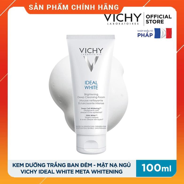 Vichy Sữa Rửa Mặt Tạo Bọt Dưỡng Trắng Da Ideal White Brightening Deep Cleansing Foam 100ml