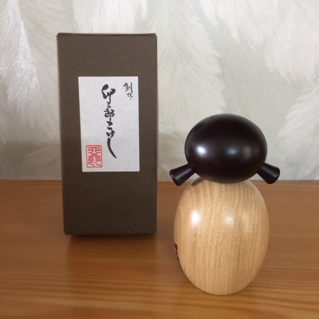 Búp bê gỗ Kokeshi, tên Haruyokoi, búp bê handmade Nhật Bản