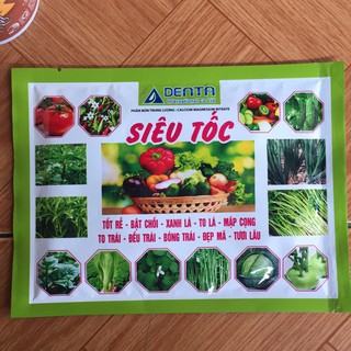 Phân bón Tốt rễ, xanh lá, to trái, đẹp mã cho cây ăn lá, quả, rau củ _ Siêu Tốc 100gr