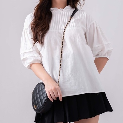 áo babydoll tiểu thư cộc tay xếp ly siêu cấp Juka Shop