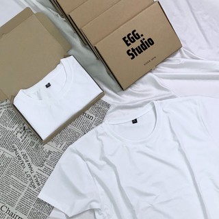 Áo Thun Trơn BASIC Trắng kèm hộp