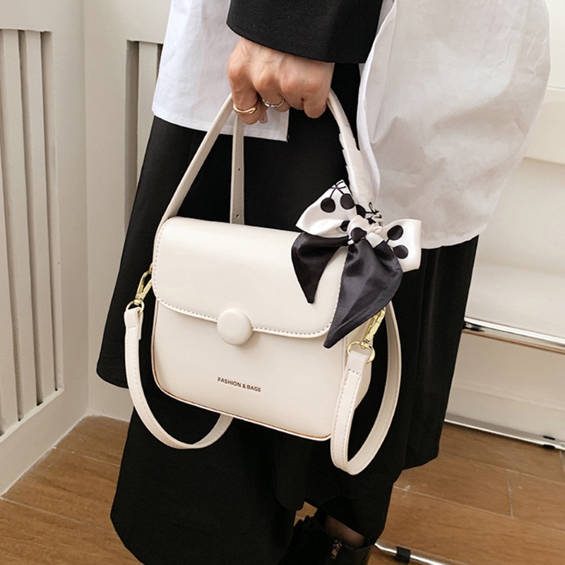 Túi IELGY đeo chéo hình vuông cỡ nhỏ có khăn lụa chất lượng cao thời trang cho nữ