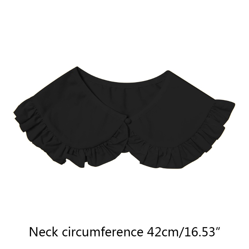 Khăn Choàng Cổ Giả Xếp Ly Màu Sắc Ngọt Ngào Phong Cách Hàn Quốc Cho Nữ