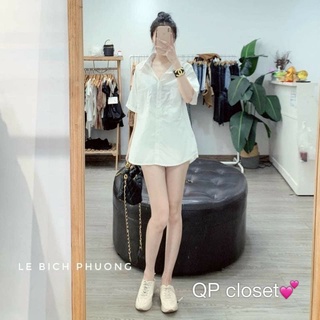 áo sơ mi vạt bầu cổ đức 2 túi màu tây