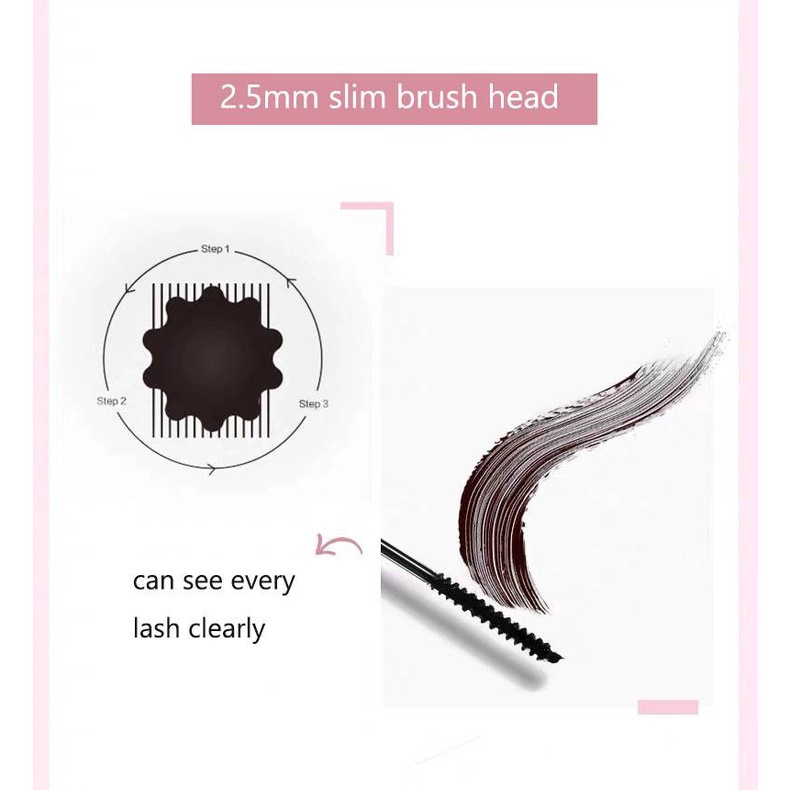 [Hàng mới về] Mascara Sợi Tơ 3d Chống Thấm Nước Nhanh Khô Lâu Trôi Chuốt Dài Dày Và Cong Mi Tự Nhiên Mềm Mại | BigBuy360 - bigbuy360.vn