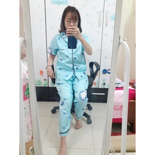 (Ngẫu nhiên) Pizama áo cộc quần dài (40~60kg)