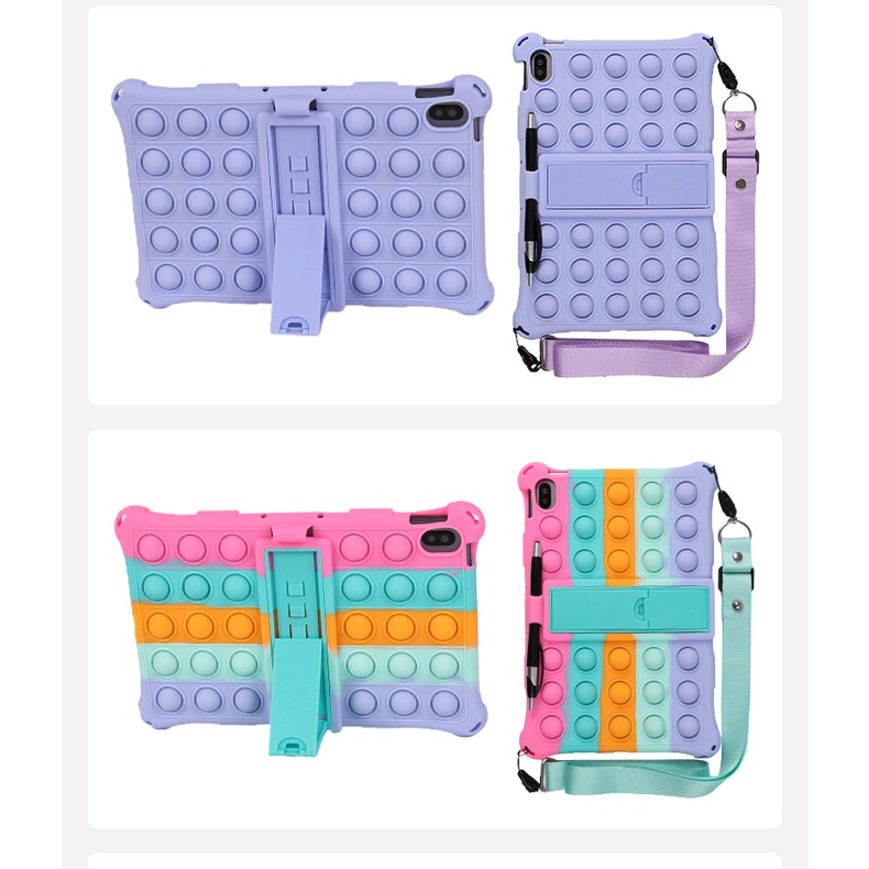 NOKIA Ốp Bảo Vệ Máy Tính Bảng Bằng Silicon Mềm Có Dây Đeo Vai Cho Realme Pad 2021 10.4 "T20 RMP2102 RMP2103 Wi-Fi LTE mini 8.7"