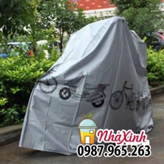 Áo mưa chùm xe máy / Bạt che xe máy xe đạp