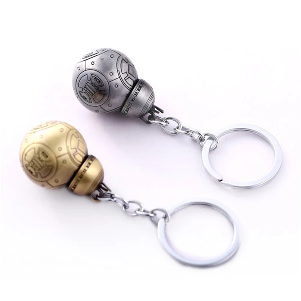 Móc khóa hình robot BB8 Star Wars BB-8 bằng kim loại độc đáo