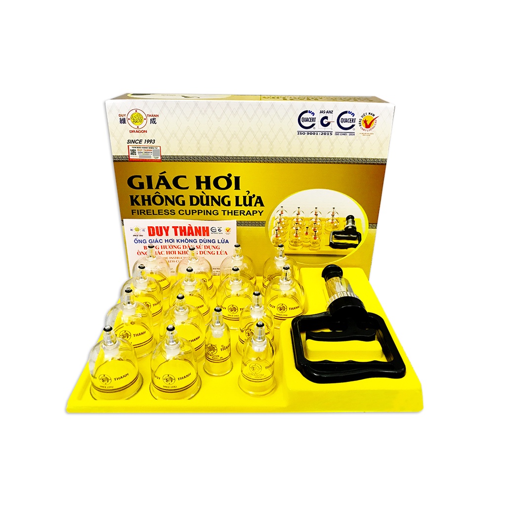 Bộ giác hơi không dùng lửa Duy Thành YGH03 (15 ống giác).