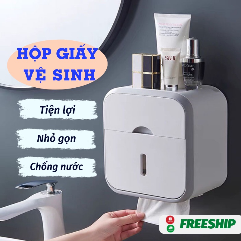Hộp Đựng Giấy Hộp Giấy Vệ Sinh Có Kệ Để Điện Thoại Siêu Tiện Lợi Dễ Sử Dụng Titan store