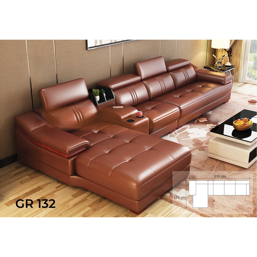 Bộ sofa góc thư giãn cao cấp GR-165