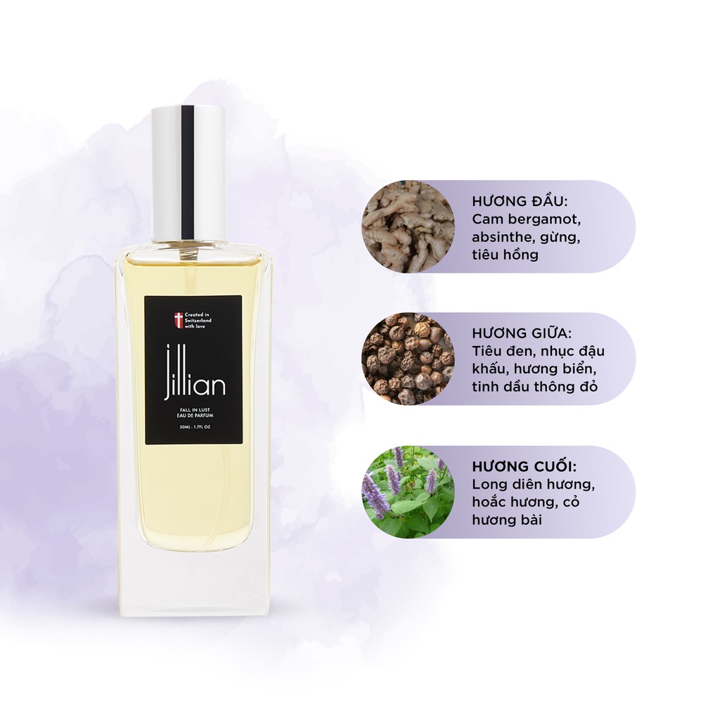 Nước hoa nam Jillian Fall in Lust (EDP) 50ml hương gỗ cay nồng ấn tượng | BigBuy360 - bigbuy360.vn
