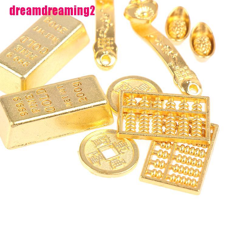 Mô Hình Gạch Vàng Mini Tỉ Lệ 1: 12 Trang Trí Nhà Búp Bê