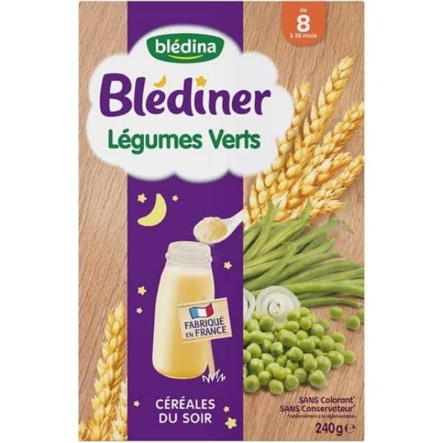 Bột pha (lắc) sữa Blediner 250g ban đêm 6m - 8m+