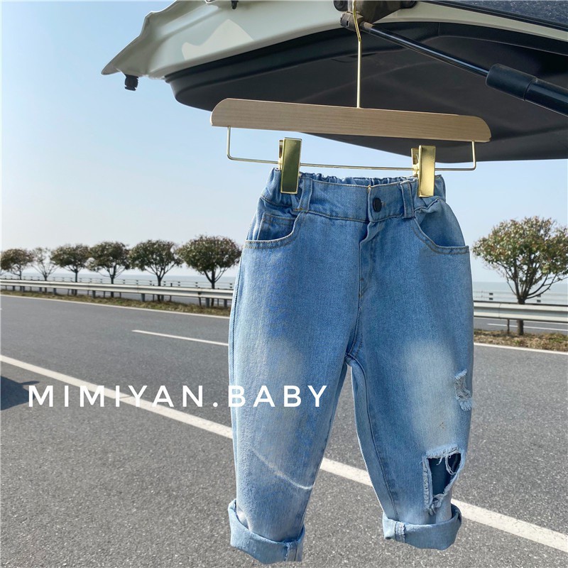 [Q101] Quần jean baggy mài sz 80-130