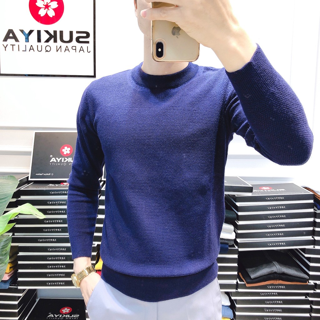 Áo len nam cổ tròn, Chất lông cừu mềm mại 06 | BigBuy360 - bigbuy360.vn