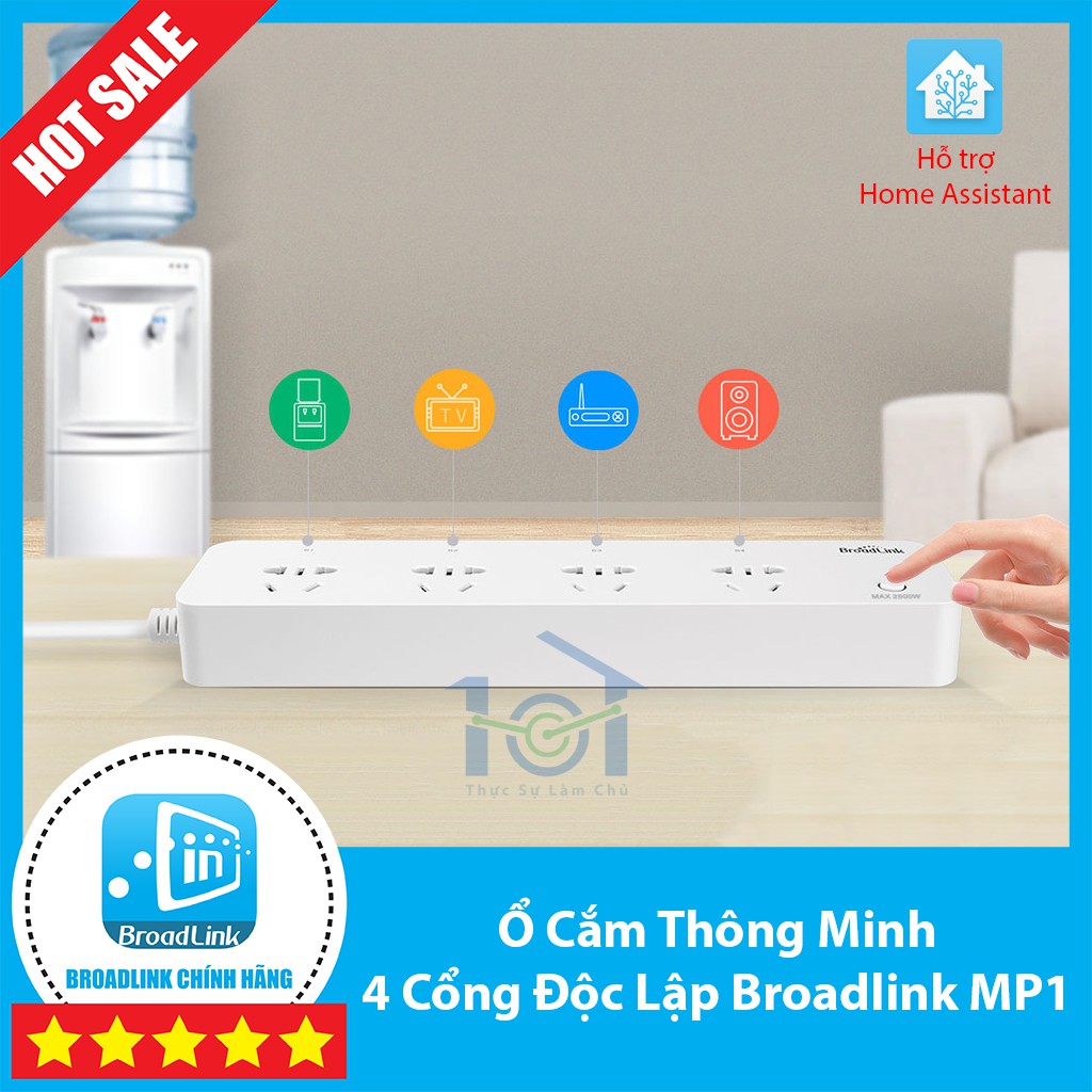 Ổ cắm thông minh Broarlink MP1 - điều khiển độc lập 4 cổng