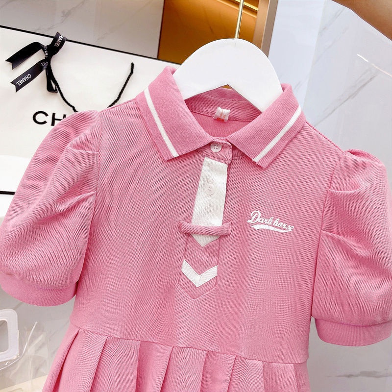 Đầm polo Thời Trang Mùa Hè Mới 2022 Dành Cho Bé Gái 3-5 - 7-9 - 11 Tuổi