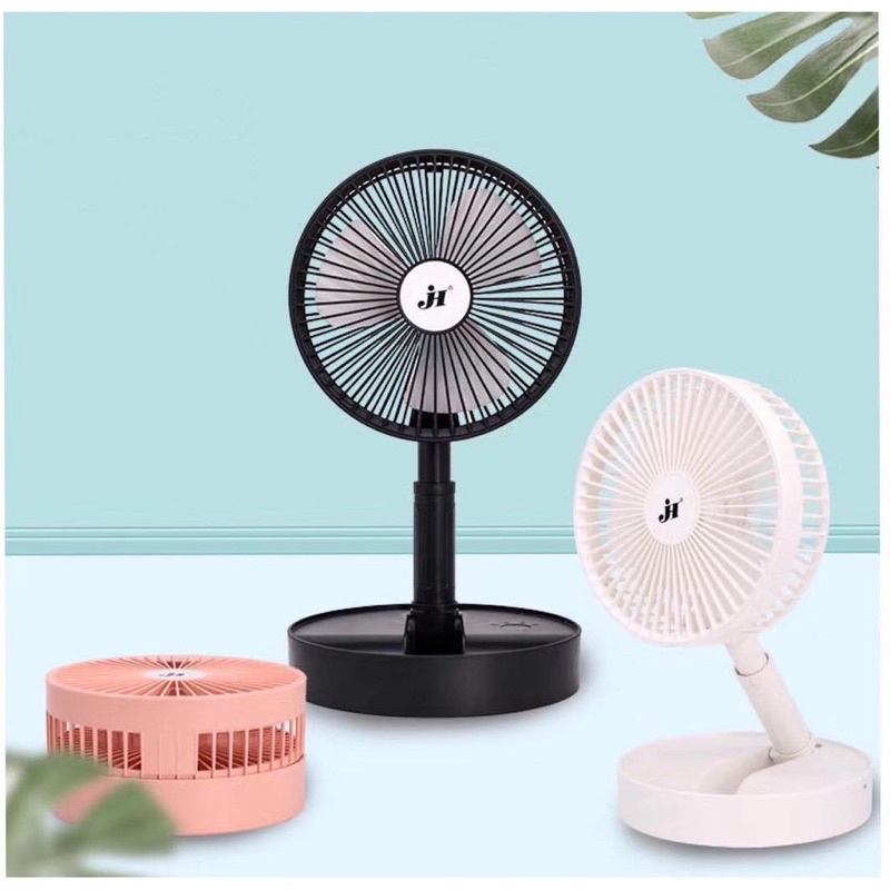 Quạt Tích Điện Gấp Gọn Loại To - Quạt Mini Để Bàn 180 Độ- 3 Tốc Độ Gió- Cổng Sạc USB- Pin 3600mAh HÀNG NỘI ĐỊA TRUNG
