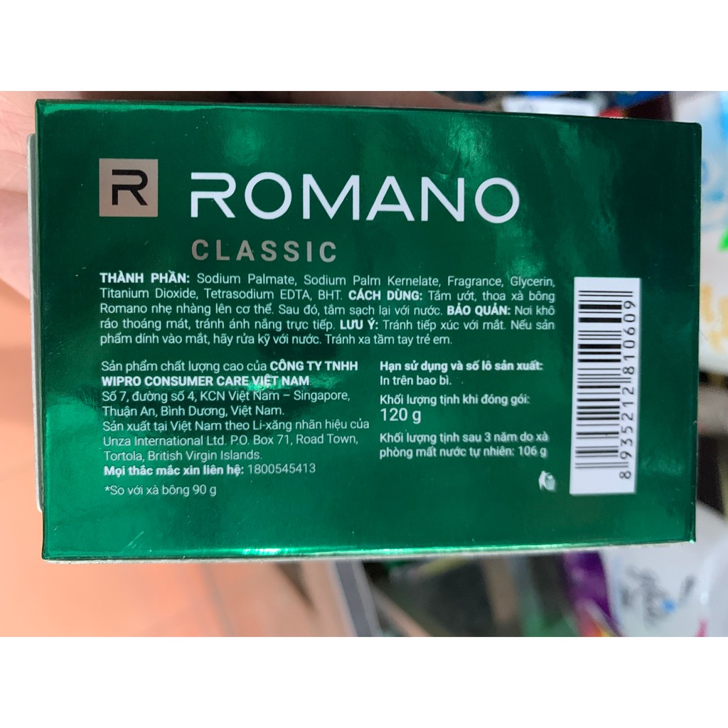 Romano - Xà bông thơm 90g Classic
