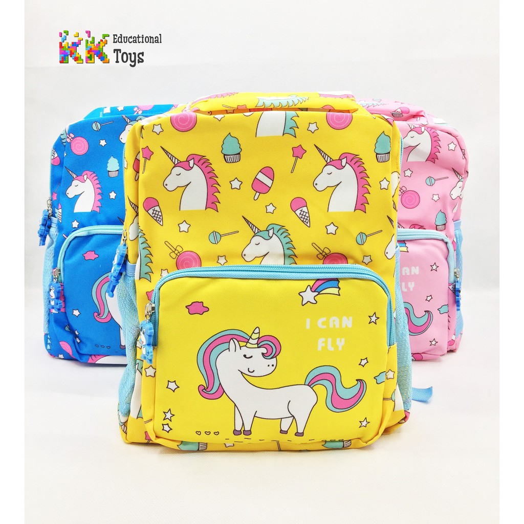 Đồ dùng học sinh: Ba lô mẫu giáo hình ngựa Pony đáng yêu (Ba lô siêu nhẹ) - KKStore