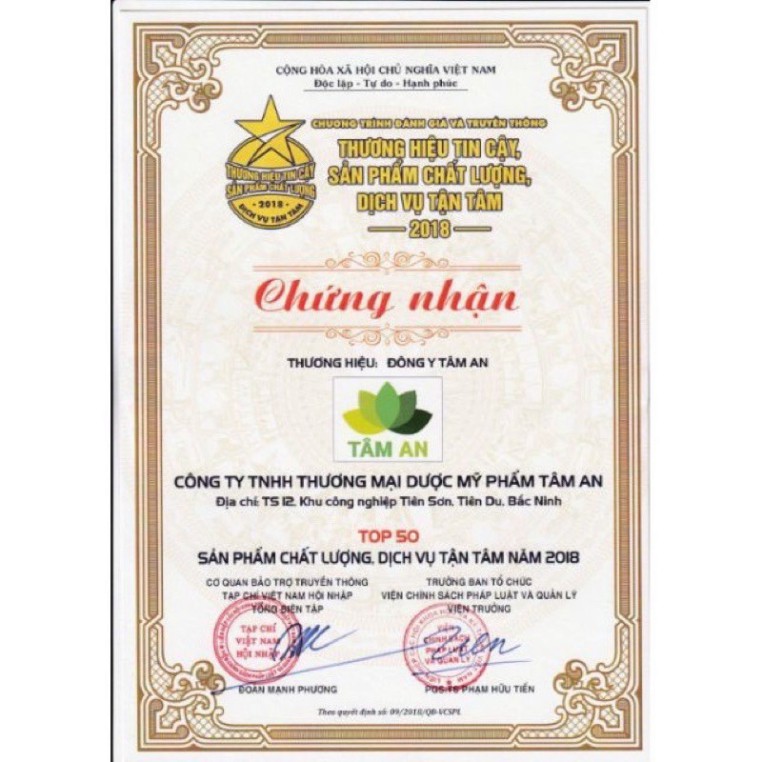 [HÀNG CHÍNH HÃNG]Tinh Dầu Răng Miệng Tâm An