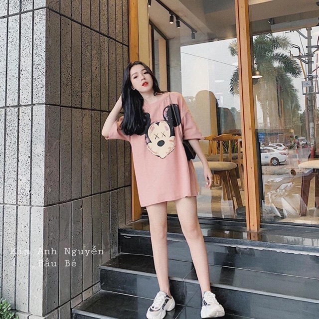 Áo Mickey hồng hót (kèm video,ảnh thật)